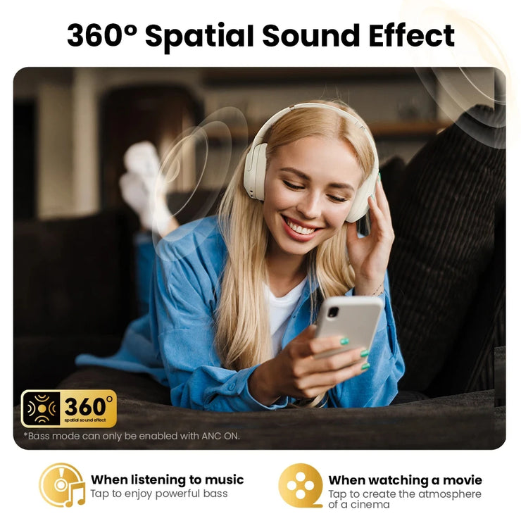 HAYLOU S30 Wireless Bluetooth 5.4 Headphones