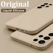 Samsung Galaxy S24 S23 S22 S25 Ultra S24 FE A56 A55 A53 A54 A16 A35 5G S25 Edge Shockproof Liquid Silicone Phone Cover