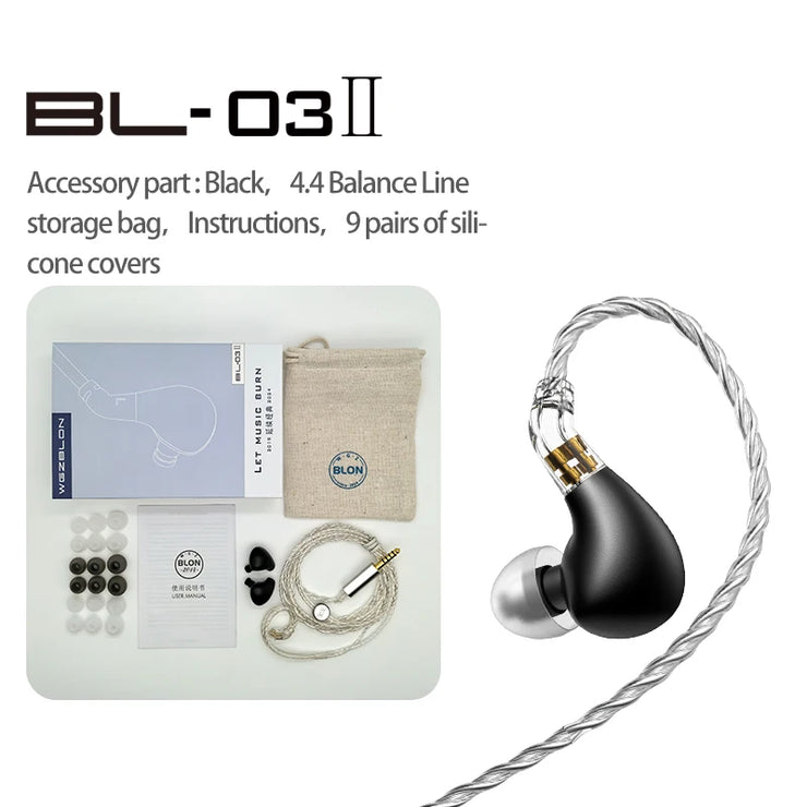 10mm Dual Chamber Dynamic Driver Earphone