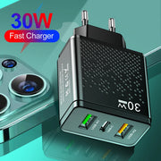 3 Ports 30W USB C Charger