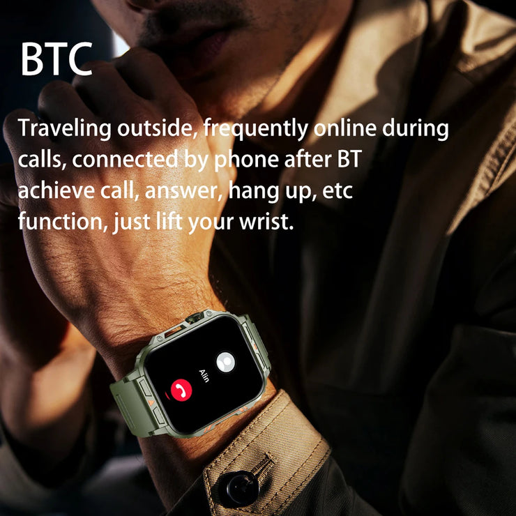 New 1.95 Outdoor Military Smart Watch