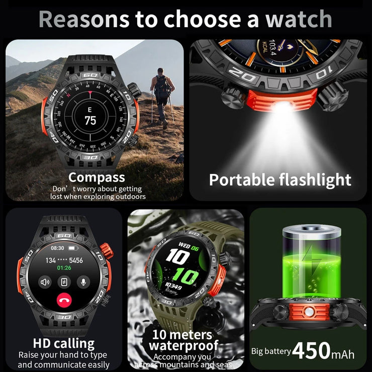 Outdoor Military Smart Watch