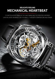 Authentic Brand Carved Watches Fully Automatic men watches Hollowed Fashion Mechanical Watches luxury MAN WATCH Reloj Hombre