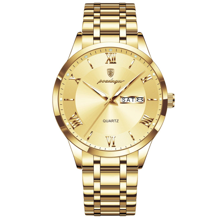 Men Waterproof Luminous Week Date Sports Wristwatch