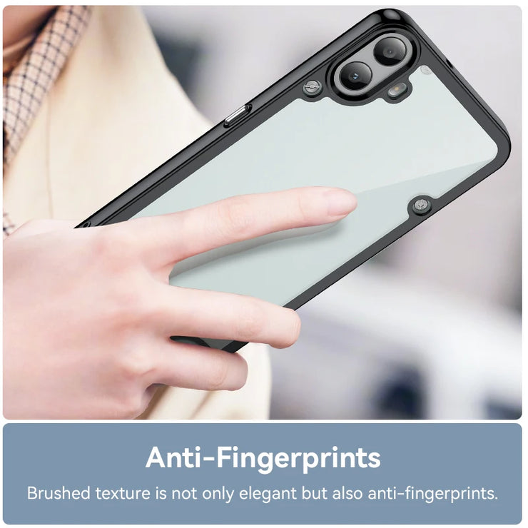 New Translucent Soft Frame Clear Case