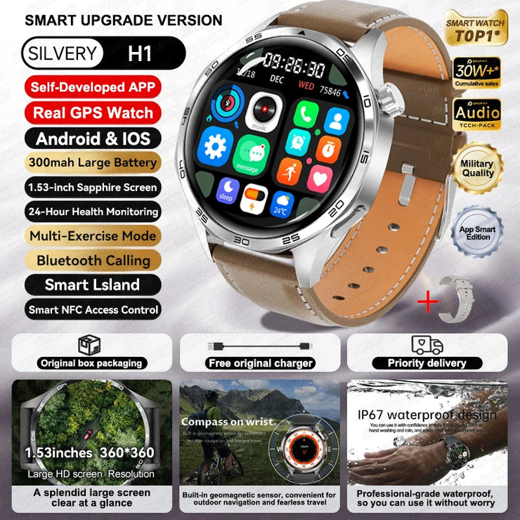 New Waterproof Bluetooth Call NFC Smartwatch