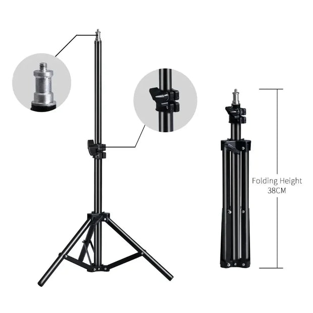 1/4 Screw Head Light Stand Tripod
