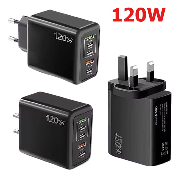 120W Multi Ports USB Quick Charger