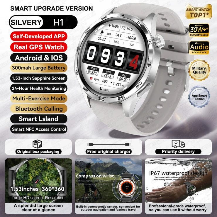 New Waterproof Bluetooth Call NFC Smartwatch