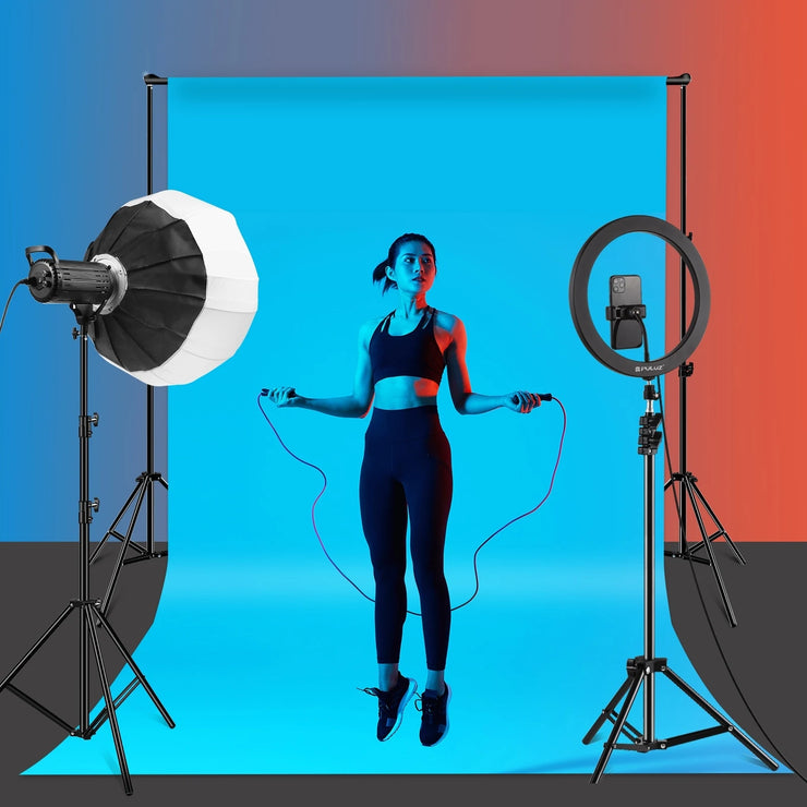 PULUZ 2.8m Height Foldable 3 Sections Tripod