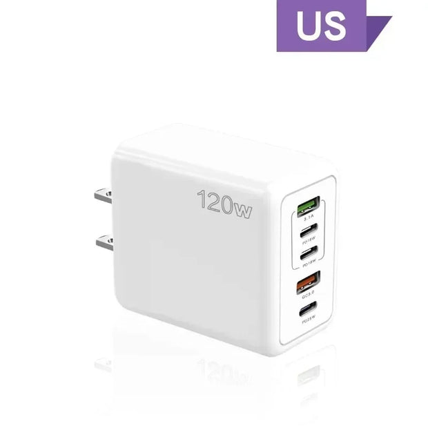 120W Multi Ports USB Quick Charger