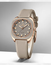 NAVIFORCE Fashion Women's Watch Casual Elegant Simple Polygon Quartz Silicone Watch Gift for Women Wristwatch Relogio Feminino