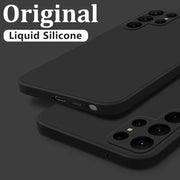 Samsung Galaxy S24 S23 S22 S25 Ultra S24 FE A56 A55 A53 A54 A16 A35 5G S25 Edge Shockproof Liquid Silicone Phone Cover