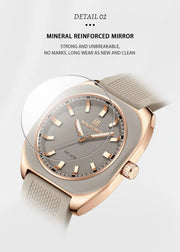 NAVIFORCE Fashion Women's Watch Casual Elegant Simple Polygon Quartz Silicone Watch Gift for Women Wristwatch Relogio Feminino