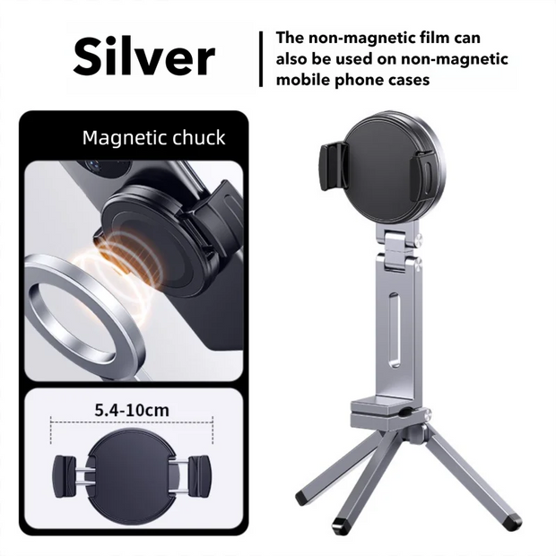 New Foldable Magnetic Phone Tripod Holder