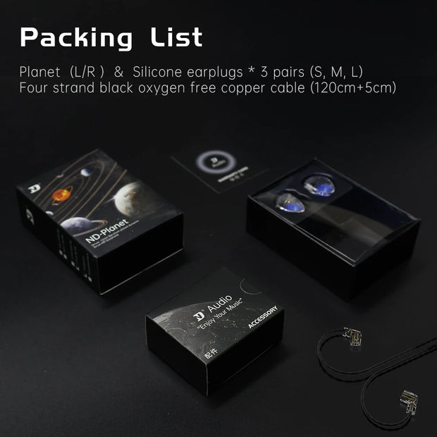 High-quality HIFI in ear wired earphones