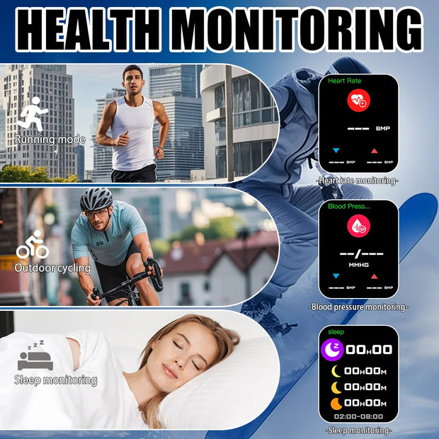 LAXASFIT 2025 New Men's Smart Watch
