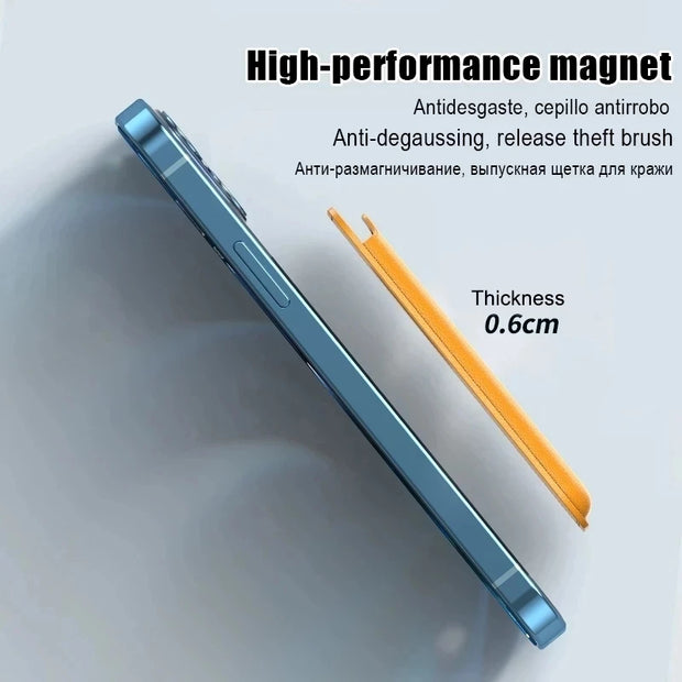 New Magnetic Leather Wallet Case