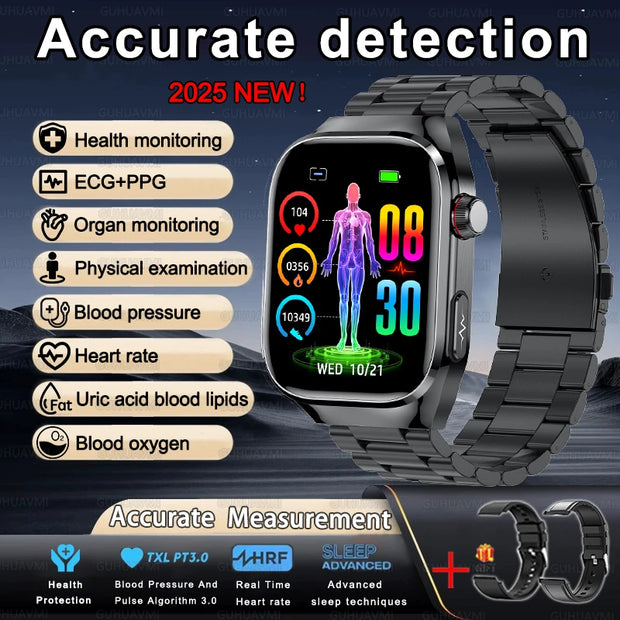 2025 New Uric Acid Blood Fat Smart Watch