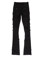 Men's Spring Autumn Casual Denim Pants Ripped Multi Pockets Slim Fit Jeans Trousers for Streetwear Punk Trendy Fashion Retro