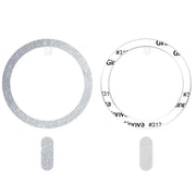 2pcs Ultra-thin Shiny Magnetic Plate