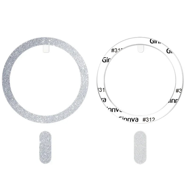 2pcs Ultra-thin Shiny Magnetic Plate