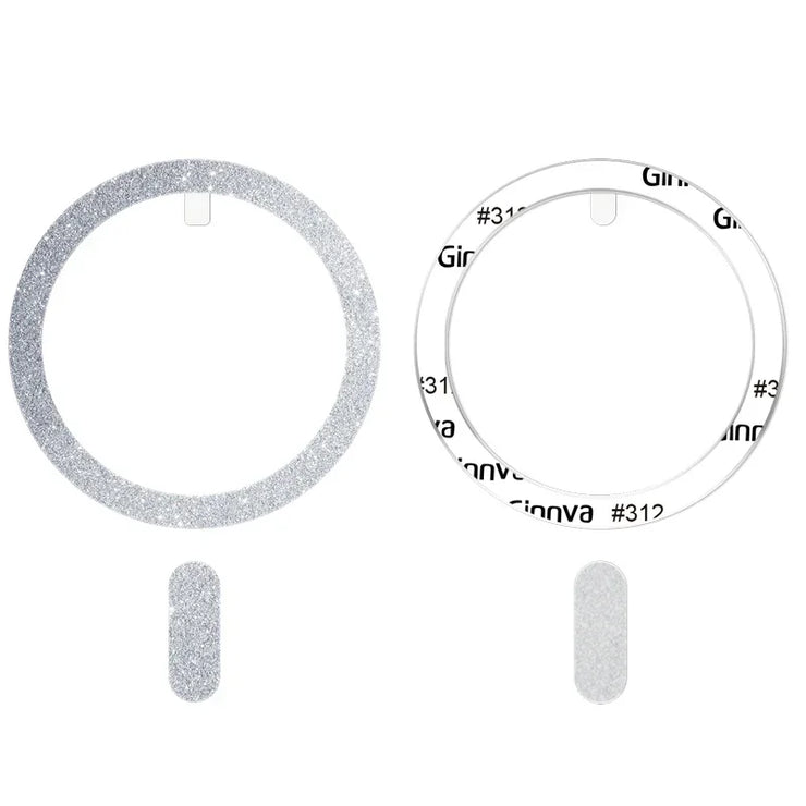 2pcs Ultra-thin Shiny Magnetic Plate