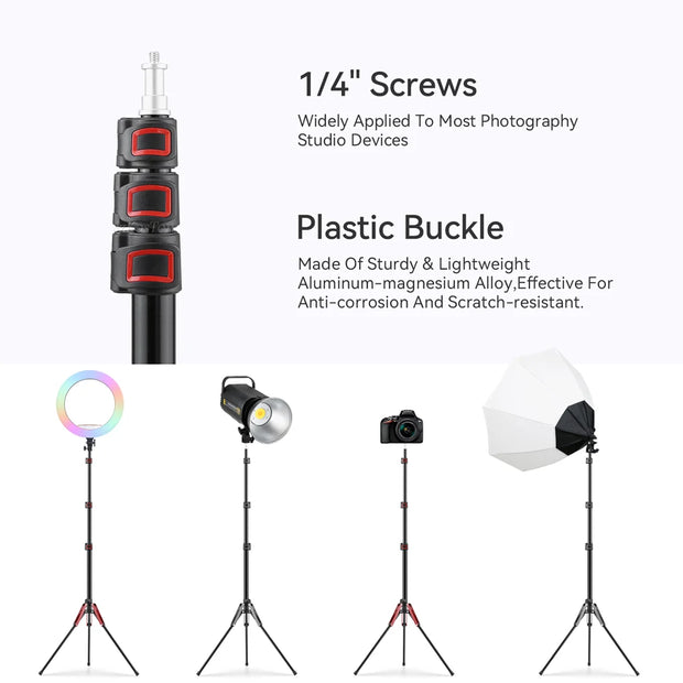 1.9M/75Inch Aluminium Light Stand