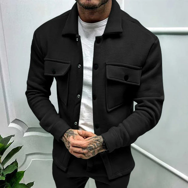 Fashionable Hot Selling Autumn and Winter Trendy Outerwear for Men Slim Fit Warm Collar Jacket for Men Casual Jacket for Men