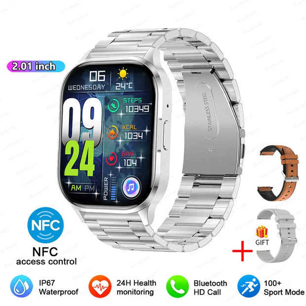 Women AMOLED Screen Bluetooth Call  NFC Sport Watch