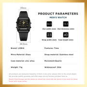 New Fashion Golden Steel Strap Quartz Sport Watch
