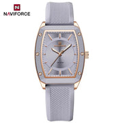 NAVIFORCE NF5049 New Women Watch  Fashion Elegant for Ladies Sports Waterproof Silica Strap Quartz Clock