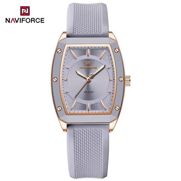 NAVIFORCE NF5049 New Women Watch  Fashion Elegant for Ladies Sports Waterproof Silica Strap Quartz Clock