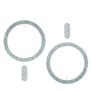 2pcs Ultra-thin Shiny Magnetic Plate