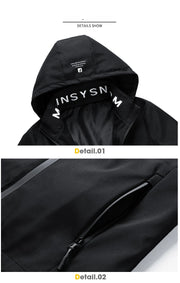 Hooded Jacket for Men 2024 Bomber Jacket Men's Windbreakers Zipper Coats Spring Autumn Casual Cargo Jacket Men Fashion Outerwear