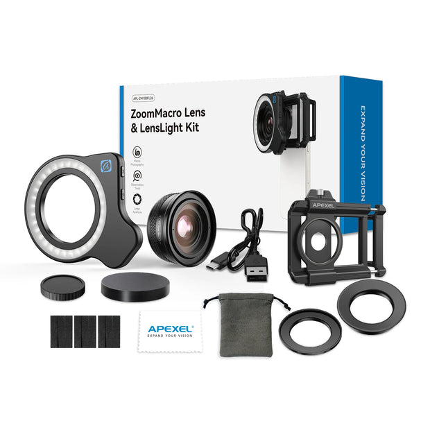 APEXEL Professional HD 10-20X Zoom Macro Lens