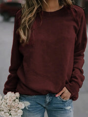 Women's Top T-shirt Autumn/Winter  Long-sleeved Crew-neck Tees Top Playeras De Mujeres  Camisetas De Mujer Топ Blusas Tshirts