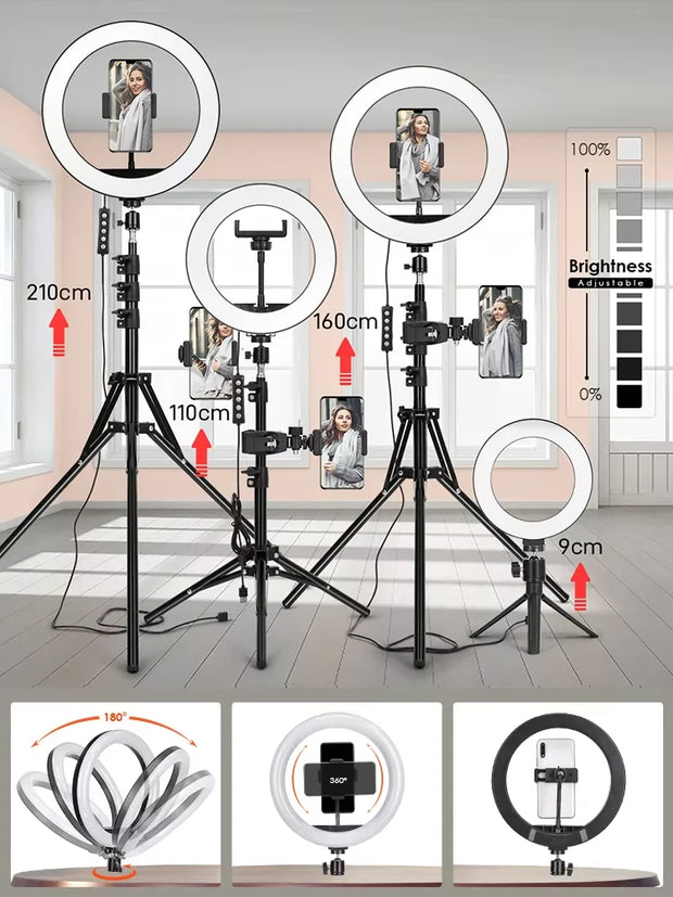 New  LED Ring Light Phone Tripod