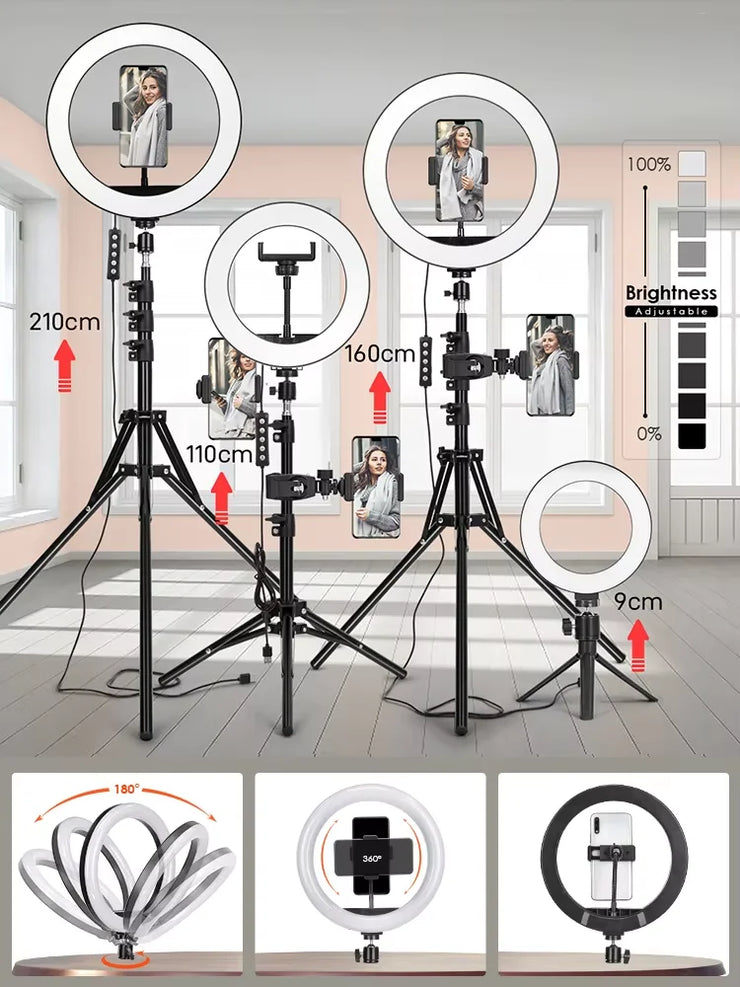 New  LED Ring Light Phone Tripod