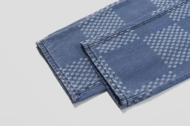 Spring Autumn Denim Clothing Set For Men Stylish Jacket Jeans 2-piece Set Working Class Style Bold Fashion Statement
