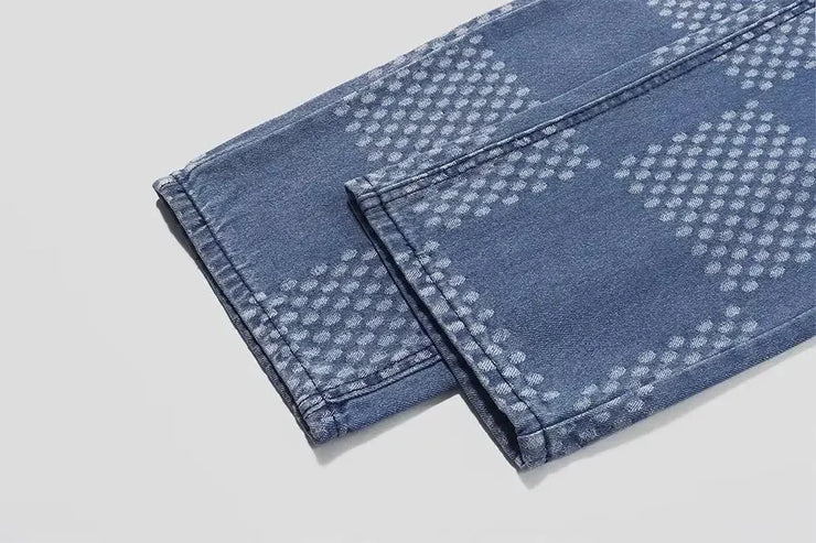 Spring Autumn Denim Clothing Set For Men Stylish Jacket Jeans 2-piece Set Working Class Style Bold Fashion Statement