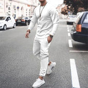 Men's Sets Casual Tracksuit Men Long Sleeve O-Neck T Shirts+Sport Long Pants Suit Casual Men Clothing Mens Joggers Sets Summer