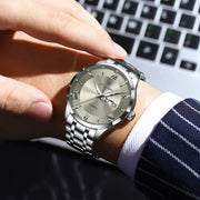 Men Waterproof Luminous Week Date Sports Wristwatch
