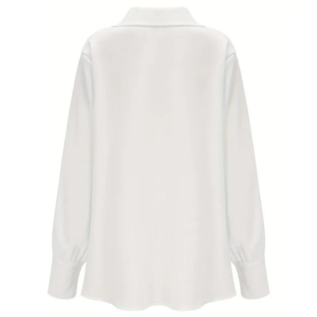 Women's Blouses Trend 2025 Spring Autumn Long Sleeve White Shirts and Elegant Simple Shirt Casual Tops New in Female Clothing