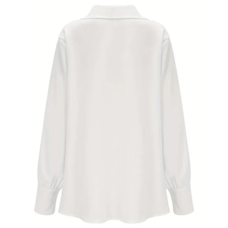 Women's Blouses Trend 2025 Spring Autumn Long Sleeve White Shirts and Elegant Simple Shirt Casual Tops New in Female Clothing