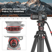 EVUMO DF6 Professional Video Tripod Stand