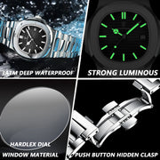 Man Sports Waterproof Luminous Wristwatch