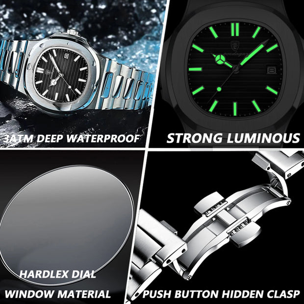 Man Sports Waterproof Luminous Wristwatch