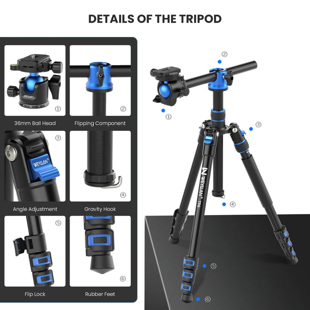 TP6  Professional Horizontal Tripod