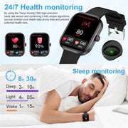 Men Full Touch Screen Bluetooth Call Waterproof Watches